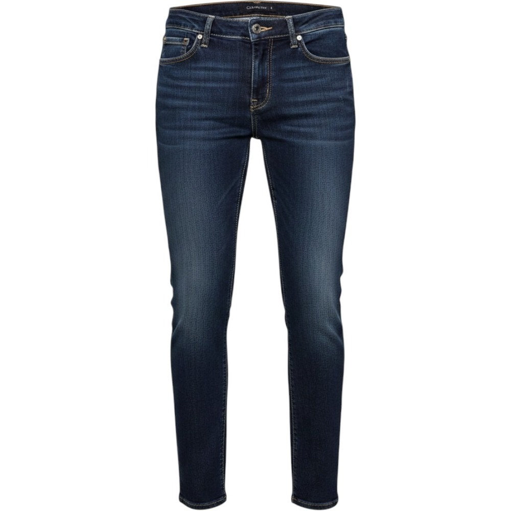 Calvin Klein Jeans Dark Wash Skinny Denim Blue Jeans Size 30/10 Omega Pocket